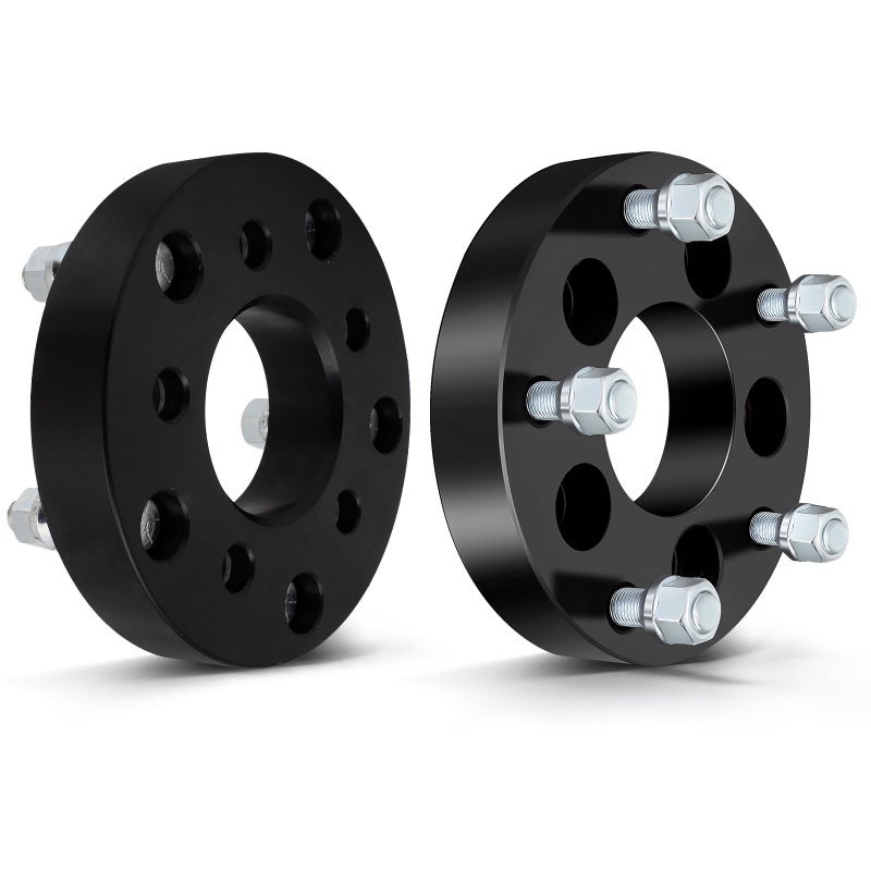 OCPTY 2PCS 5x4.5 to 5x5.5 Wheel Spacers 1.25" Wheel Adapters 1/2" Studs 73mm Center fit for 1982-1990 for Ford for Bronco / 1992-2007 for Ford for Crown Victoria / 2007-2011 for Ford for Edge - Image 1